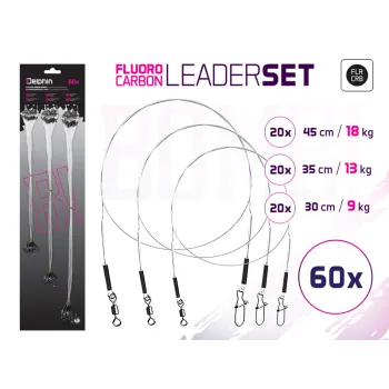 Set strune din fluorocarbon BOMB!  Cu vârtej şi carabină-1