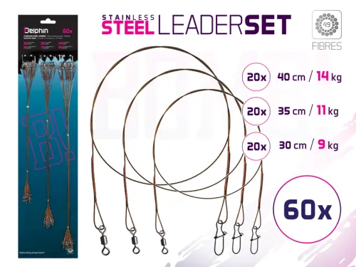 20-Set-strune-din-oţel-BOMB!-Cu-vartej-şi-carabina---49-fibre