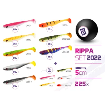 Set de momeli BOMB Rippa culori 2022 5cm / 225buc-1