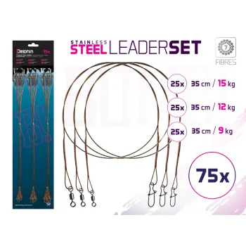 Set strune din oţel BOMB! Cu vârtej şi carabină / 7 fibre-1