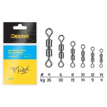 Hi speed double rolling swivel A-04-1