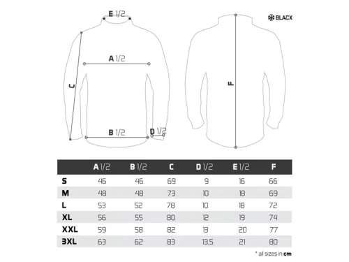 Îmbrăcăminte termică Delphin TUNDRA Blacx Bluza-1