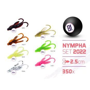Set de momeli BOMB Nympha culori 2022 2,5cm / 350 buc-1